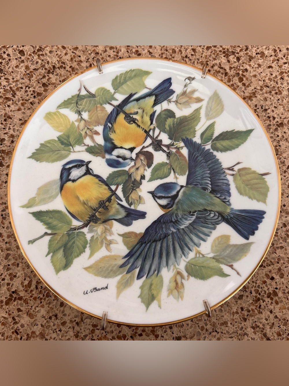 Blaumeise 1985 Vintage Collectors Plate